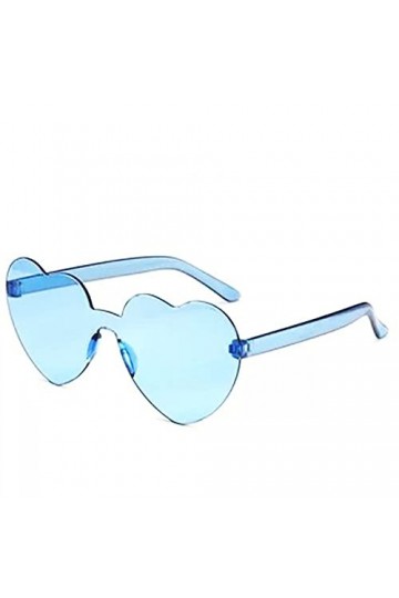 YiYaO Lunettes de fête, lunettes de soleil rétro, lunettes de soleil coeur lunettes de couleur rétro lunettes forme de coeur 