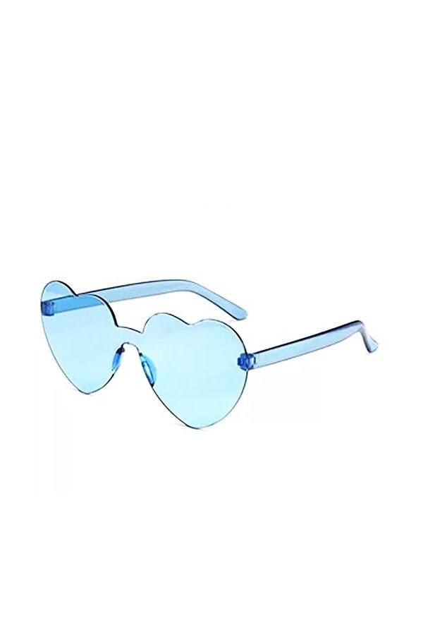 YiYaO Lunettes de fête, lunettes de soleil rétro, lunettes de soleil coeur lunettes de couleur rétro lunettes forme de coeur 