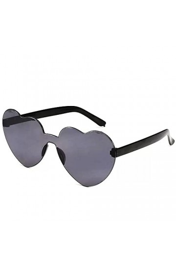 YiYaO Lunettes de fête, lunettes de soleil rétro, lunettes de soleil coeur lunettes de couleur rétro lunettes forme de coeur 