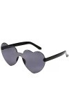 YiYaO Lunettes de fête, lunettes de soleil rétro, lunettes de soleil coeur lunettes de couleur rétro lunettes forme de coeur 