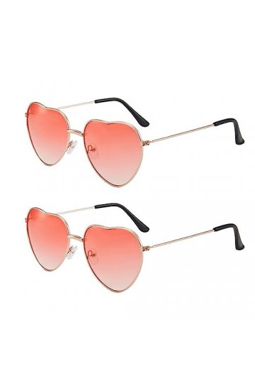 XPEX 2 pièces lunette coeur,lunettes coeur,festival accessoire,Exécution exquise, mode et beauté, bloque la lumière du soleil