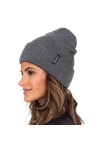 FURTALK Bonnet Unisexe, Bonnet dhiver pour Hommes et Femmes Bonnet Chaud et Souple