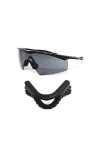 GALAXYLENSE Patillas caoutchouc Oakley lunettes pour hommes ou femmes Noir