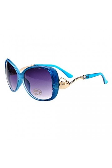 HUASHI - Lunette de soleil - Femme Bleu Bleu