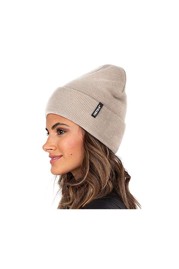 FURTALK Bonnet Unisexe, Bonnet dhiver pour Hommes et Femmes Bonnet Chaud et Souple