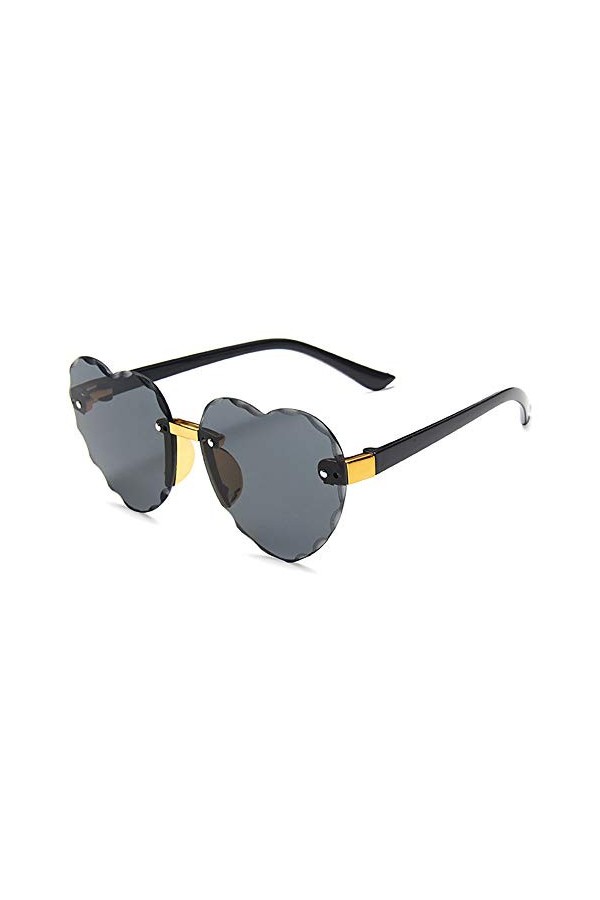 XIUNIA Rétro Mignon Pour Enfants Lunettes En Forme de Coeur Solaire Polarisées Lunettes de Soleil Pour Enfants Approprié pour