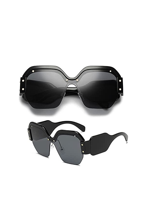 JackRuler Nouvelle Mode Lunettes de Soleil femme, Femme Polarisées Retro Lunettes, Lunettes de Soleil pour Dames Personnalité