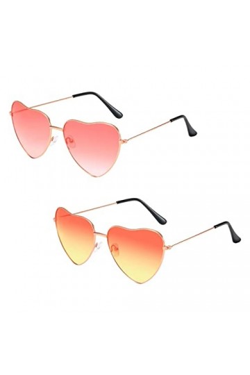 Lunettes de Soleil en Forme de Coeur, Lunettes De Soleil Coeur, Lunettes en Forme de Coeur, Lunettes de Soleil Rétro,Lunettes
