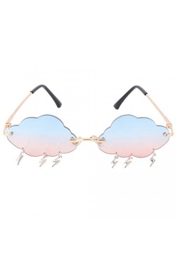 Amosfun Lunettes de soleil sans bords - Protection UV - Avec forme de nuage et flash - Pour femme - Pour lextérieur et la pl