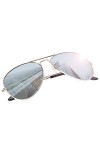 Lunettes de soleil rétro Alsino® années 70 années 80 Lunettes de soleil aviateur V-705 Argenté, Silber/Silberspiegel, One Siz
