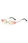 BOBOZHONG Lunettes de Soleil Fire Flame,Flamme Feu Lunettes Monture Vague Lunettes,pour Femmes,Hommes,Fête,Cadeaux,Anniversai