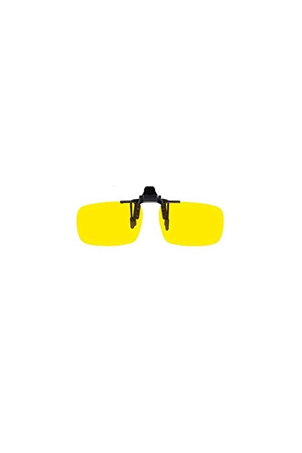 ZYElroy Hommes Femmes jour Nuit en métal Clip-on polarisants Lunettes objectif à court vue Protection UV Lunettes de soleil F