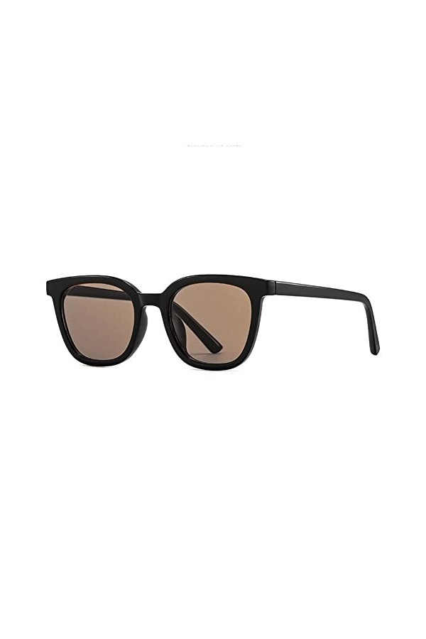 Crazyview Lunettes de soleil carrées vintage pour femme UV400 O2N8, marron, Taille unique