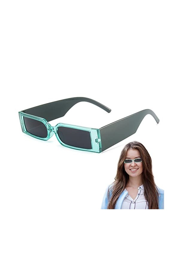 Lunettes de Soleil rétro pour Femmes,Lunettes de Soleil années 90 pour Homme avec Verres polarisés HD - Lunettes de Soleil de