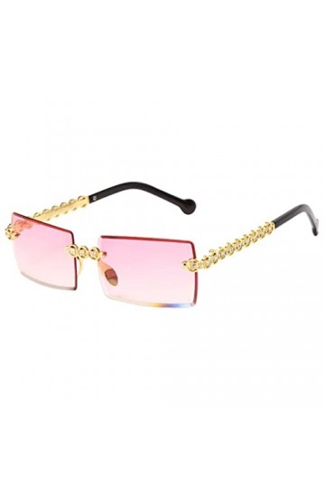 Amagogo Lunettes de Soleil Sans Monture Femme Lunettes de Soleil de Conduite Sandy Beach Eyewear, Gradient rose
