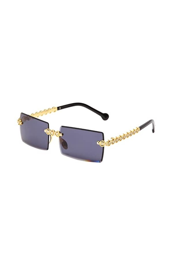 Amagogo Lunettes de Soleil Sans Monture Femme Lunettes de Soleil de Conduite Sandy Beach Eyewear, Gradient rose