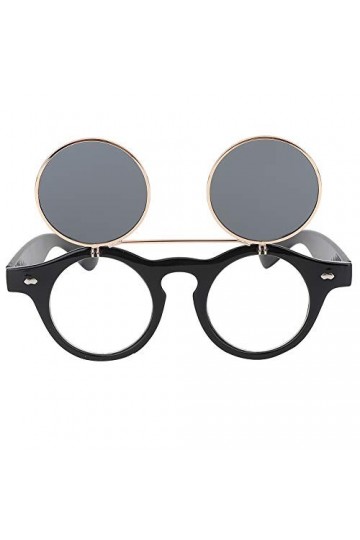 Lunettes de soleil à bascule, lunettes de soleil à monture ronde de qualité à monture ronde, lunettes de soleil à bascule, lu