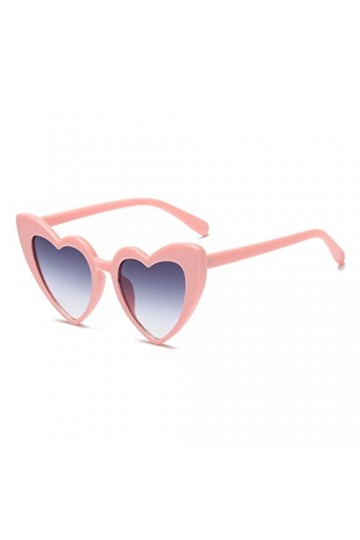 YAMEIZE Lunettes de soleil Vintage Love Heart des années 70 - pour femmes hommes enfants en forme de coeur fantaisie coloré U