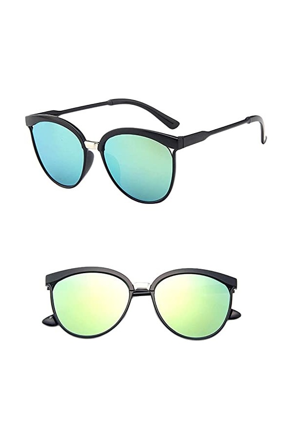 YIWAWQIAN Lunettes de Soleil Polarisées Hommes Femmes Lunette de Conduite en Plastique Surdimensionnées