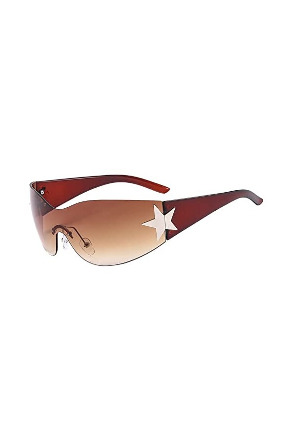 Générique Cordon Lunettes Dinosaure Mode Hommes Femmes Star Wrap Around Lunettes de Soleil Cyclisme Lunettes de Soleil futuri