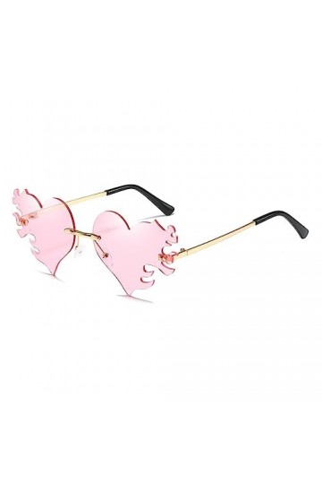 kawehiop Lunettes de soleil coeur damour à la mode pour femmes et hommes Lunettes de soleil Hommes Lunettes de soleil PC Fem