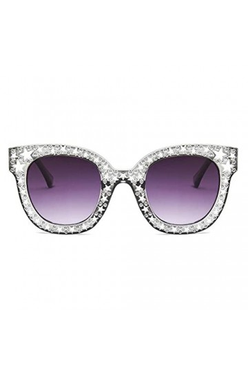 OCKULT Catwal Lunettes de soleil rétro de luxe mosaïque étoile pour femme classique sexy décoration UV modèle lunettes dames 