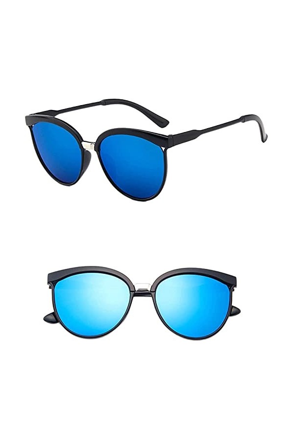 YIWAWQIAN Lunettes de Soleil Polarisées Hommes Femmes Lunette de Conduite en Plastique Surdimensionnées