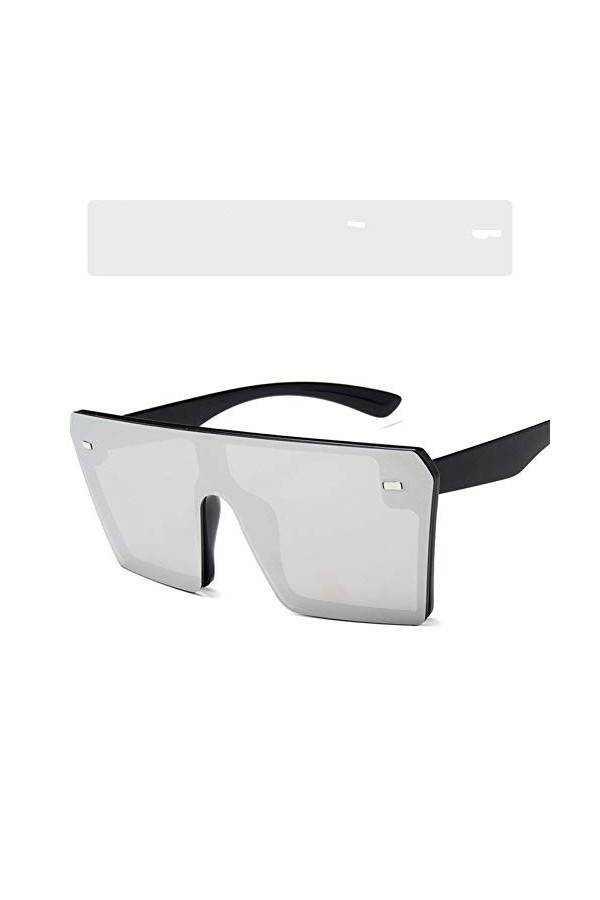 YIERJIU Lunettes Surdimensionné Lunettes De Soleil Carrées Femmes Marque Designer De Mode Plat Top Gradient Lunettes de Solei