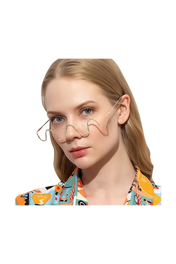 MNSWR Lunettes De Soleil Gradient Élégantes Pour Femmes Lunettes Lecture Transparente Lunettes De Soleil Rétro Rectangulaires