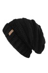 FURTALK Bonnet tricoté Femme Slouch Beanie Bonnet Street Style Grosse Maille Bonnets dhiver Classique Doux Beanie Hiver