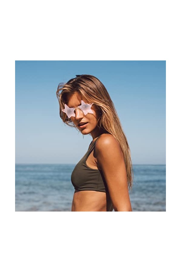 Lunettes de Soleil étoile de fête Fantaisie, Cadeau danniversaire intéressant Lunettes de Soleil de fête Funky avec Cadre do