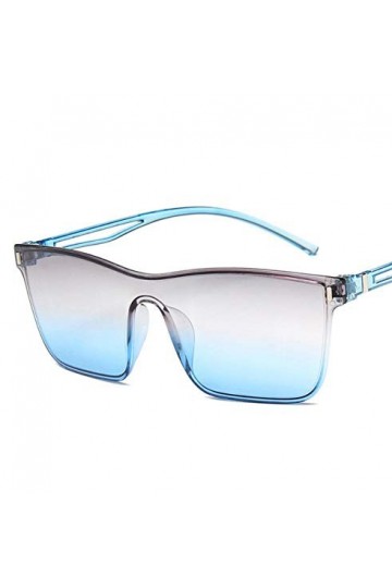 YUFUD Lunette de Soleil Lunettes de Soleil Mode Femmes Conception Grand Grand sans Monture de Lunettes sans Monture Tendance 