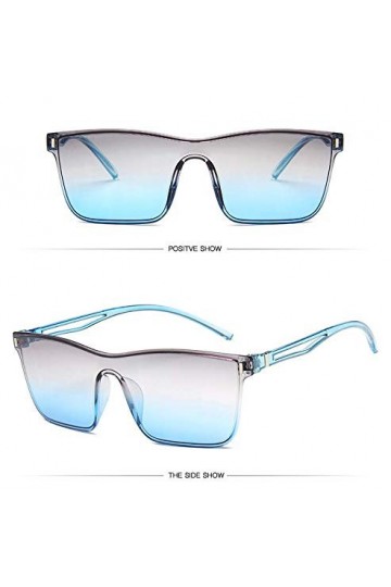 YUFUD Lunette de Soleil Lunettes de Soleil Mode Femmes Conception Grand Grand sans Monture de Lunettes sans Monture Tendance 