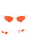 Voberry Lunettes de soleil Rockabilly Cateye Lunettes rétro yeux de chat Lunettes de soleil années 50 60 Lunettes de soleil C