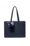 Sac A Main Femme Pompon Fourrure - Cabas Format A4 pour Cours - Grande Taille Shopping Fourre-Tout Porte-Document - Tendance 