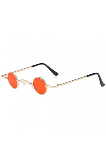 Lunettes de soleil rondes rétro lunettes de soleil à monture en métal Mini lunettes Hip Hop Steampunk Cool lunettes de soleil