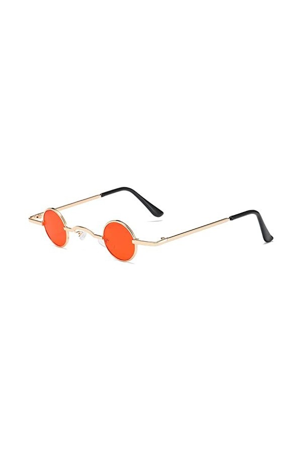 Lunettes de soleil rondes rétro lunettes de soleil à monture en métal Mini lunettes Hip Hop Steampunk Cool lunettes de soleil