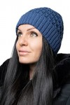YV Bonnet unisexe 100 % laine mérinos doux et chaud pour lhiver. - Bleu - Taille Unique