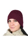 YV Bonnet unisexe 100 % laine mérinos doux et chaud pour lhiver. - Bleu - Taille Unique