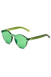 Yuandongxing Élégant Transparent Cat Eye Lunettes De Soleil Femmes Hommes Clear SunGlasses Lunettes Intégrées Red Candy