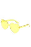 Lunettes de soleil vintage pour femme - Mode surdimensionnée - Lunettes de soleil sans bordure - Lunettes de soleil amusantes