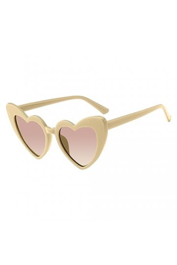 Ohicki Lunettes de soleil coeur pour femme,Lunettes de couleur bonbon teintées transparentes | Lunettes de couleur bonbon tei