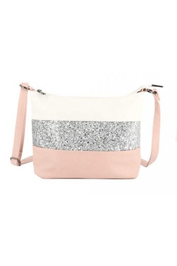 Gallantry - Sac Bandoulière Femme Paillettes Elégant - Sacoche Messenger Porté Epaule Tendance Multicolore Souple - Besace Sa
