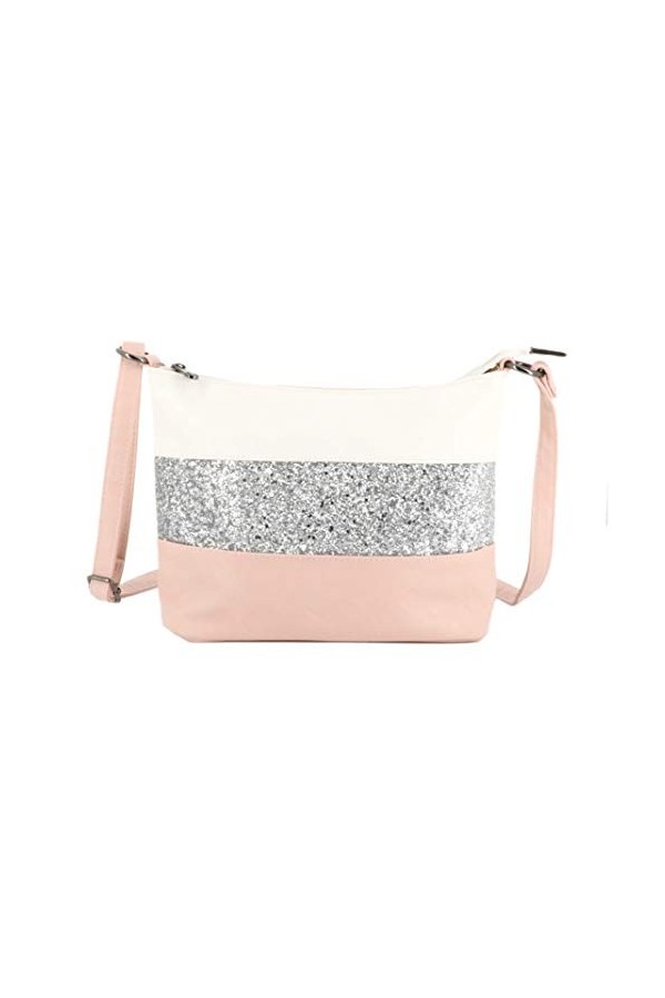 Gallantry - Sac Bandoulière Femme Paillettes Elégant - Sacoche Messenger Porté Epaule Tendance Multicolore Souple - Besace Sa