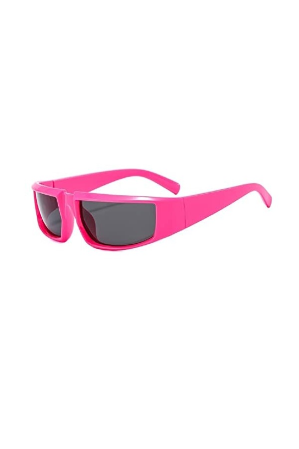 Lunettes de soleil punk UV400 carrées Lunettes de soleil UV pour femme Petit visage Y2K Lunettes de soleil de plage Lunettes 