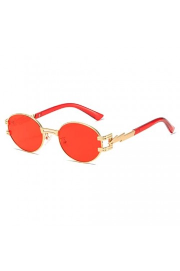 YAMEIZE Lunettes de Soleil pour Homme Ronde-Classique Rétro Steampunk Lunettes de Soleil Femme Protection UV Conduite Pêche L