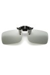 Long Keeper Clip Lunettes de Soleil Polarisées - Clip Solaire pour Lunettes de Vue, Sur Lunette de Soleil Polarisé Clipsable 