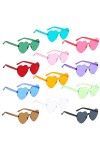 Lunettes de soleil en forme de cœur, lunettes de soleil, lunettes de soleil en forme de cœur, lunettes de soleil transparente