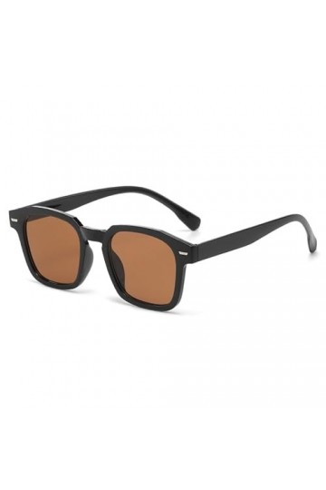 Lunettes de soleil pour femme Lunettes de soleil pour homme Lunettes de soleil rétro tendance, marron