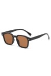 Lunettes de soleil pour femme Lunettes de soleil pour homme Lunettes de soleil rétro tendance, marron